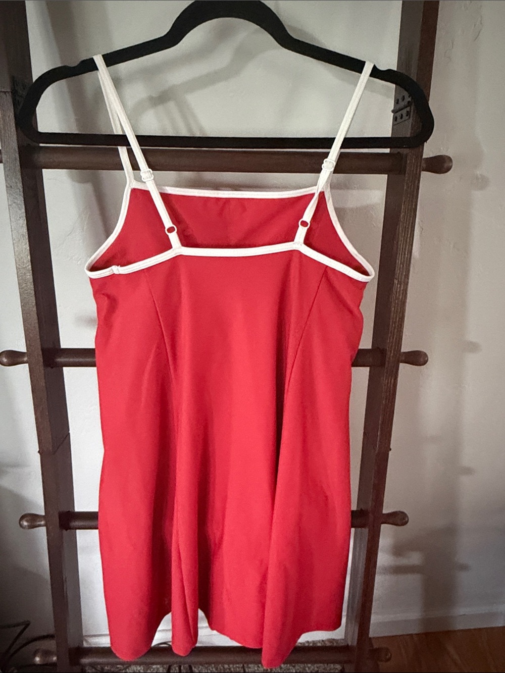 Old Navy Active Red Tank with White Neck Trim - Picture 4 of 4